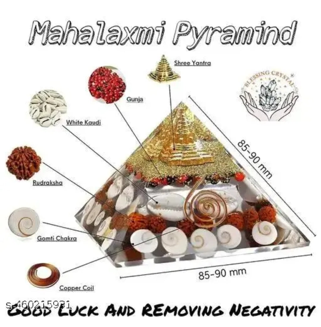 Transform Your Life – Shree Yantra Pyramid for Wealth, Peace & Success!